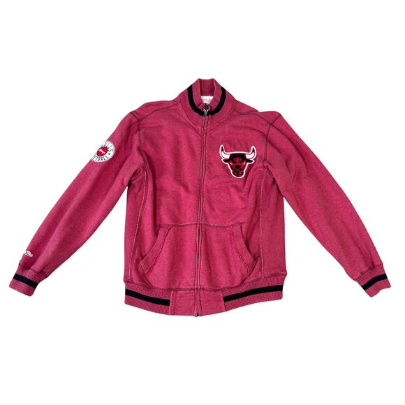Mitchell & Ness Hardwood Classics Chicago Bulls Full Zip Jacket US Men's L - Picture 1 of 8